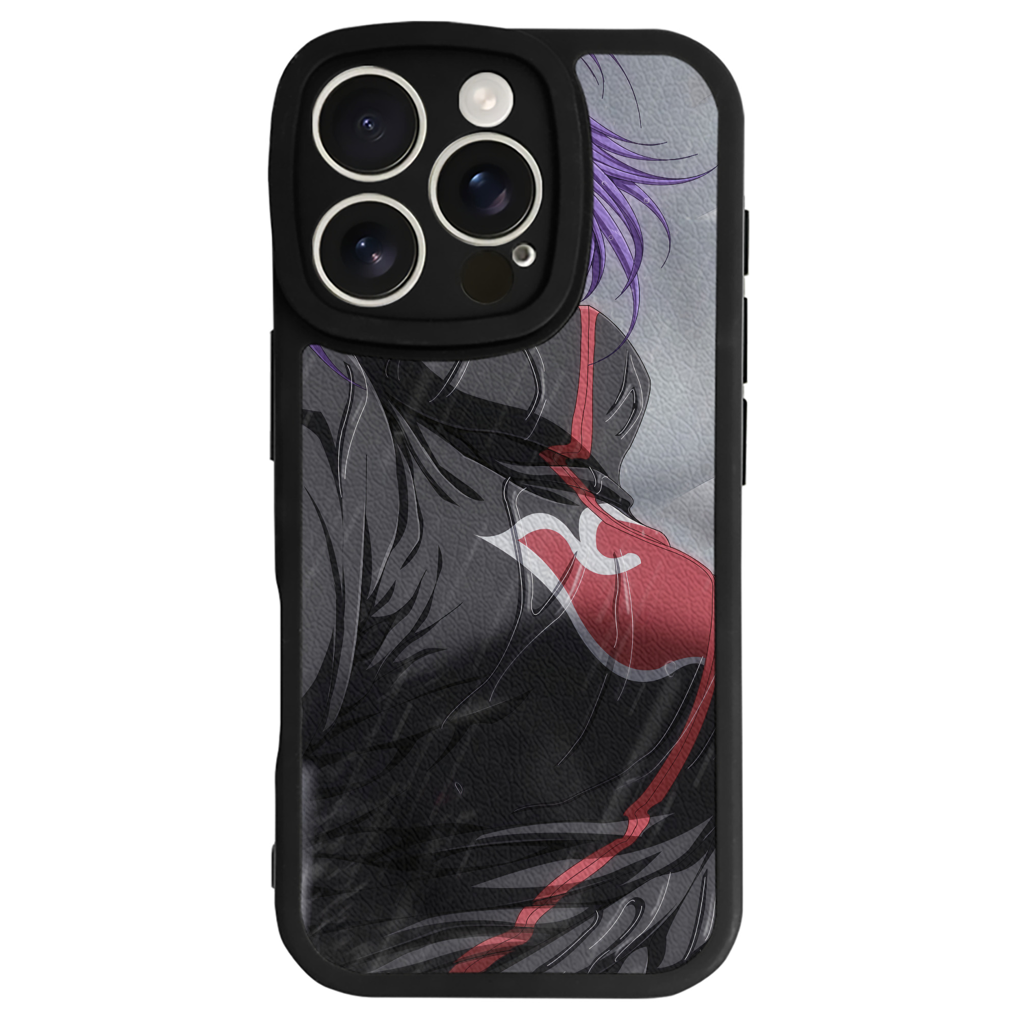 （画像用） NARUTO -ナルト- NARUTO -ナルト- 疾風伝 【iPhone 16シリーズ対応】シリコンスマホケース（レザー調） 材質：シリコン